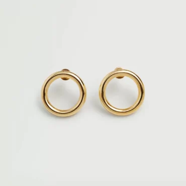 Embossed hoop earrings