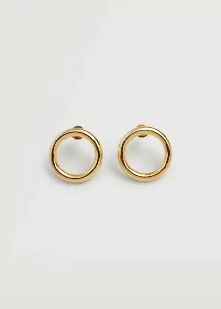 Embossed hoop earrings